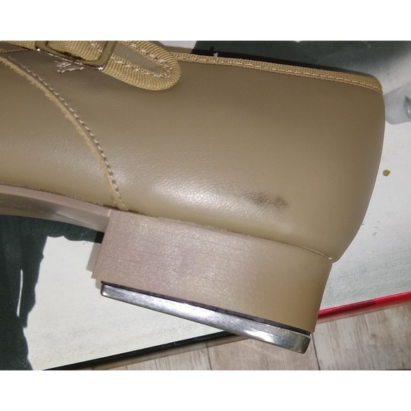 NIB Capezio 3800 Tan Mary Jane Tap Shoes - Picture 7 of 8